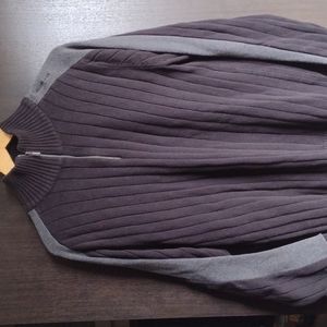 Men's Calvin Klein Ribbed Zip up Sweater Size L